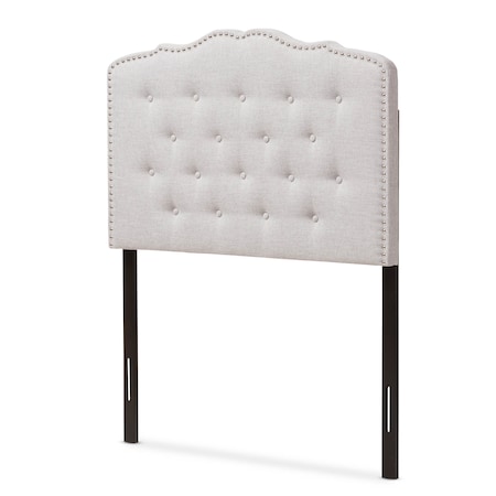 Baxton Studio Lucy Modern Greyish Beige Twin Size Headboard 135-7272